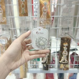 Olio Bross Batu Permata Silver