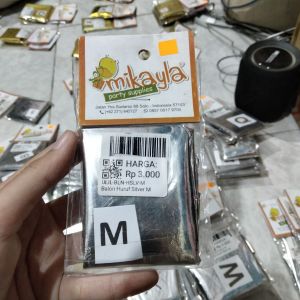 Balon Huruf Silver/ M