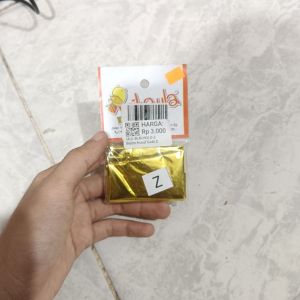 Balon Huruf Gold Z