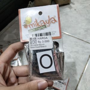 Balon Huruf Silver/ O