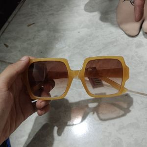 Kacamata Dewasa/Cewek/Kotak Gradasi Coklat