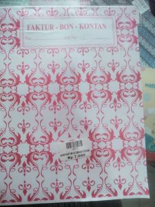 Bon Faktur R3 Besar Tegak 