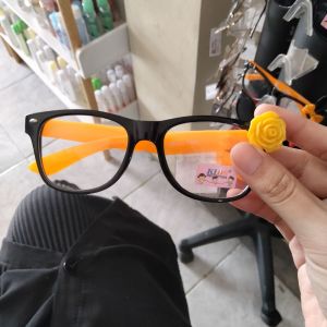 Kacamata Flowers Hitam Oren