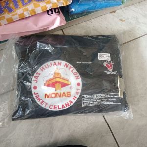 Jas Hujan Dewasa Jaket Celana Nylon
