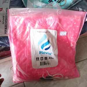 Jas Hujan Ponco Lengan Plevia Pink