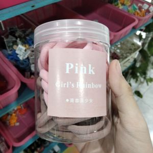 Ikat Rambut Elastis 50/ Pink