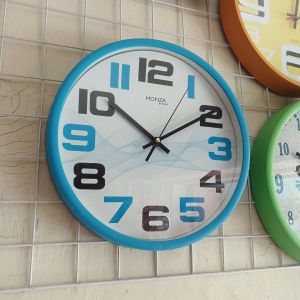 Jam Dinding Monza Quartz Biru