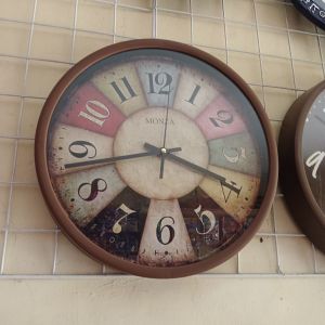 Jam Dinding Monza Quartz M5 Wood