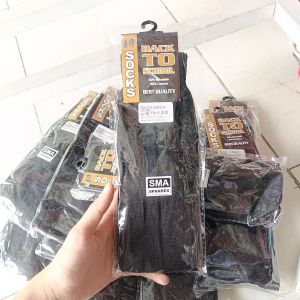 LA Back To School Kaos Kaki Hitam SMA 