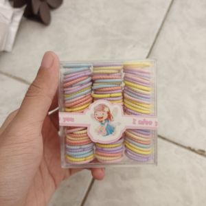 Ikat Rambut Anak Rainbow 90pcs