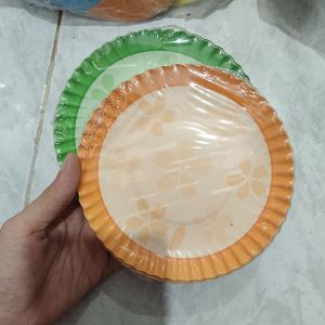 Piring Kue Ultah Kertas Bunga 12 Set