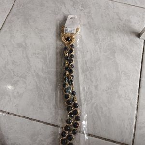Gesper Rantai Mutiara Hitam