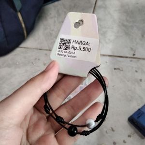 Gelang Fashion mutiara hitam putih 