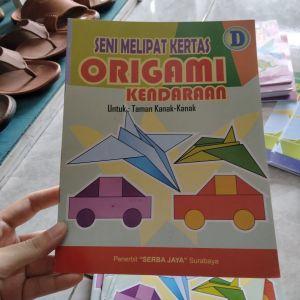 Buku Seni Melipat Kertas Origami Kendaraan 