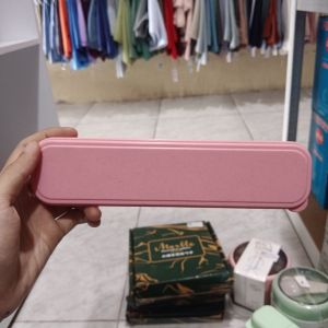 Set Sendok Jerami Pink