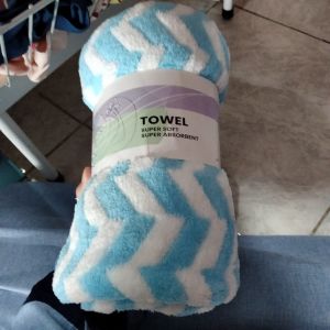 BMW Home Series Zig Zag/ Biru/ 70 x 140