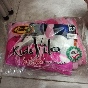 Selimut Kids Vito/100x140cm/Pink