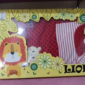 Lion Set Baju Bayi Merah
