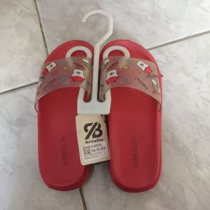 Sandal Anak Slop/Breslin Merah/Cewek/33