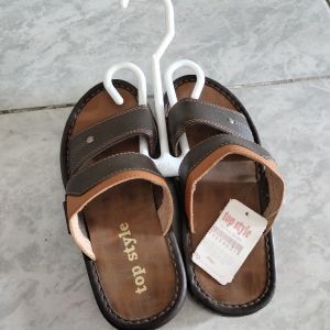 Sendal Anak Slop Top Style/ Cowok/ Coklat/ 30
