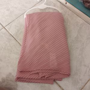 Doa Ibu Pasmina Plisket/Pink
