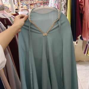 Jilbab Instan Ghaniya Syari Jannah/Biru