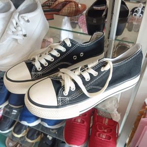 Cani Sepatu Fashion Sneackers/White Black/39
