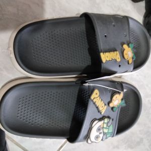 Sendal Slop Panda/ Hitam/ 36/37