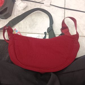 Tas Waistbag Cewek Polos/Merah