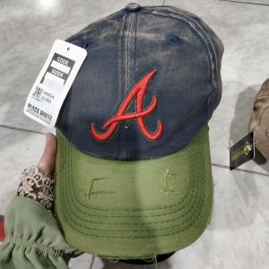 Topi Baseball Black White