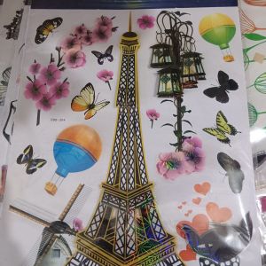 Stiker Dinding Room Decor Paris 