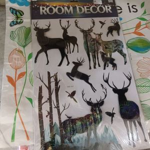 Stiker Dinding Room Decor Rusa 7D