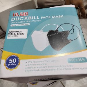 Masker Duckbill Face Mask Hijab/ Putih