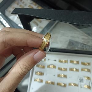 Cincin Gold Gliter Permat