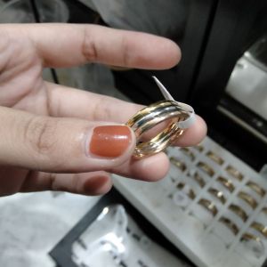 cincin rose gold triple