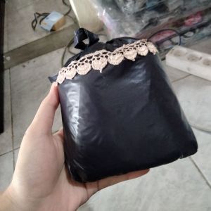 Mukena Traveling Renda/ Hitam 