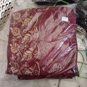 Mukena Renda Bordir Maroon