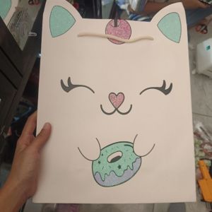 Paper Bag Cat Gliter