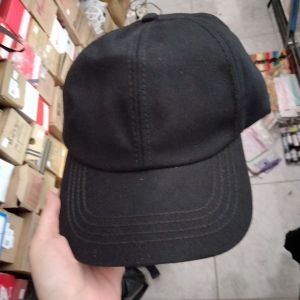 Topi Baseball Polos Hitam