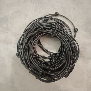Gelang Tali Hitam Polos