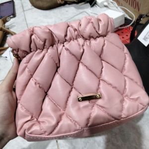 Tas selempang rante/ pink