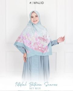 Scarft wanoja istiqlal batavia sky blue