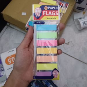 T&J - Pembatas Kertas 7 Warna isi 25 Sheets/Warna - Mix - Ecer