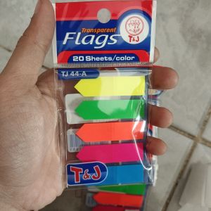 T&J - Pembatas Kertas 5 Warna isi 20 Sheets/Warna - Mix - Ecer