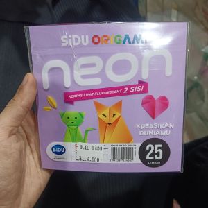Sidu Neon Kertas Origami 12 x 12 cm