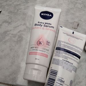 Nivea Extra white body serum/ Radiant & smooth/ 180ml/ AGU2025