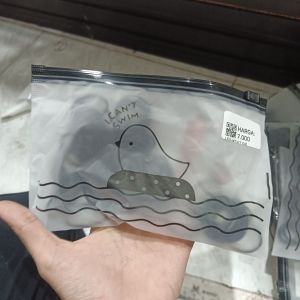Ikat Rambut Pouch Hitam Isi 100