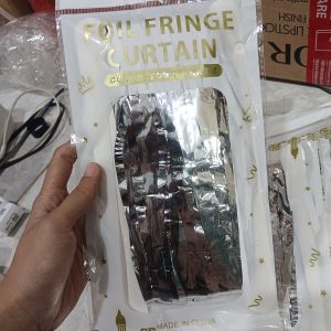 Tirai Dekorasi Ulang Tahun/Silver 