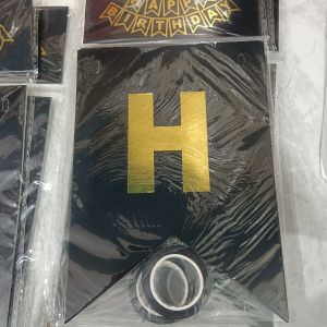 Banner Happy birthday/Hitam