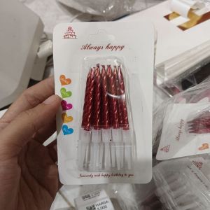 Lilin Happy Birthday/Merah